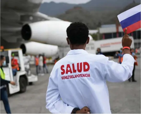  ?? FOTO: MATIAS DELACROIX / AP / NTB ?? Den russike Sputnik V-vaksinen ankom Venezuela i februar.