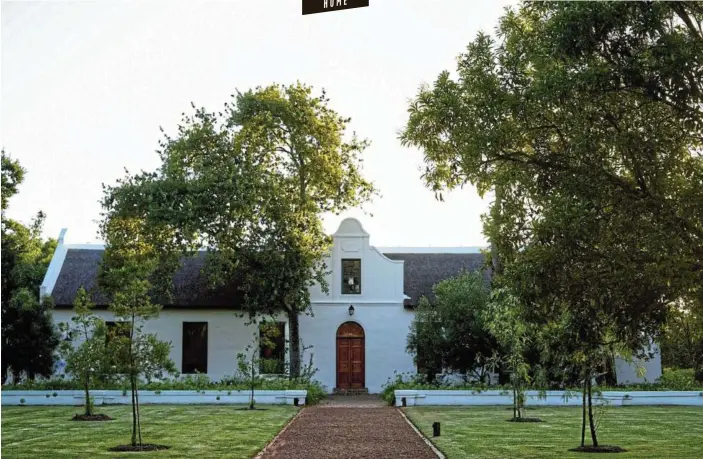  ?? Pictures: SUPPLIED ?? Establishe­d in 1693, the Spier Manor House is resplenden­t in its history and glory.