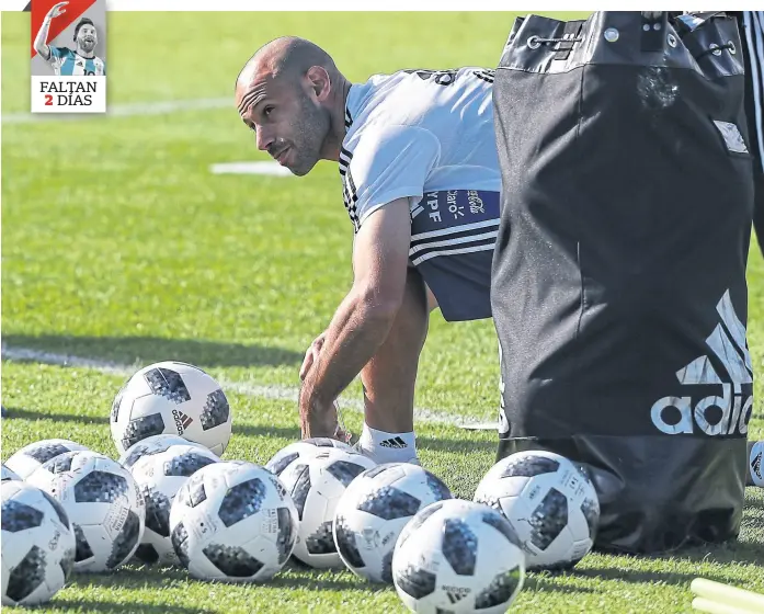  ?? Aníbal greco / e. especial ?? El Jefe iba a Rusia como zaguero suplente y, al final, estará desde el comienzo como volante en el debut frente a Islandia, el sábado próximo