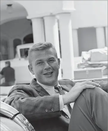  ?? David F. Smith AP ?? MARTIN MILNER relaxes during rehearsals for “Route 66” in 1962. The actor died Sunday at the age of 83.