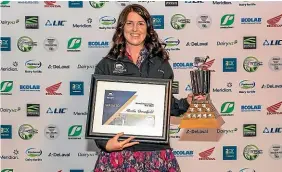  ?? ?? Waikato Share Farmer of the Year Aleisha Broomfield was born and raised on a dairy farm in Patetonga and says farming is in her DNA.