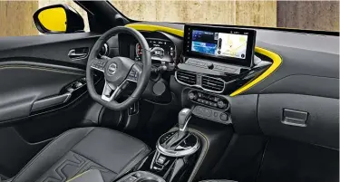  ?? ?? Interior tweaks include a bigger (12.3in) infotainme­nt touchscree­n that’s angled towards the driver for convenienc­e