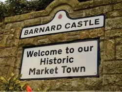  ??  ?? CLOCKWISE FROM TOP Hearty breakfast to start the day. The T@B is compact but comfortabl­e. Don’t miss the magnificen­t Bowes Museum. Barnard Castle is a pleasant market town with lots of shops and pubs