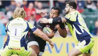  ??  ?? Pay cut: Billy Vunipola says he would take less salary for fewer games
