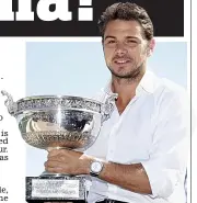  ??  ?? King of France: Stan with his title EPA