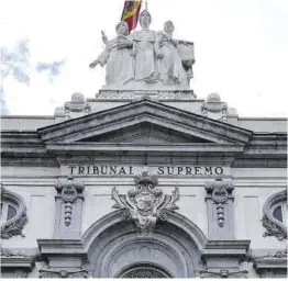  ?? David Castro ?? Imagen de la fachada del Tribunal Supremo, en Madrid.