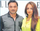  ?? PHOTO: TWITTER ?? ◄ Sohail Khan and Seema Khan