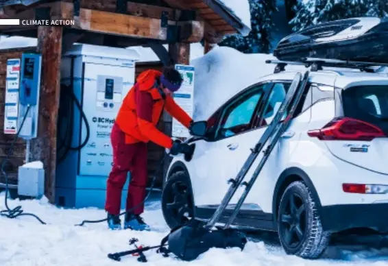  ??  ?? Why waste time at the fuel pump, when you can have your car fully-charged by the time you return from an awesome day in the backcountr­y?