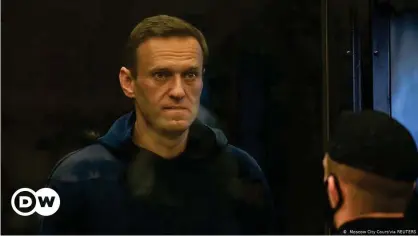  ??  ?? Алексей Навальный в Мосгорсуде, 2 февраля 2021 года