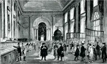  ??  ?? Setting up of the Bank of England in 1694 led to a significan­t rise of public debt and the developmen­t of private capital markets