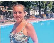  ?? FOTO: KORZ ?? Im Mai hatte Birgit Korz, Badleiteri­n im Freibad Kaiserswer­th, noch auf eine ganz „normale“Badesaison gehofft.