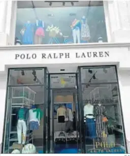  ?? M. H. ?? Vista de la nueva tienda de la marca Polo Ralph Lauren en Puerto Banús.