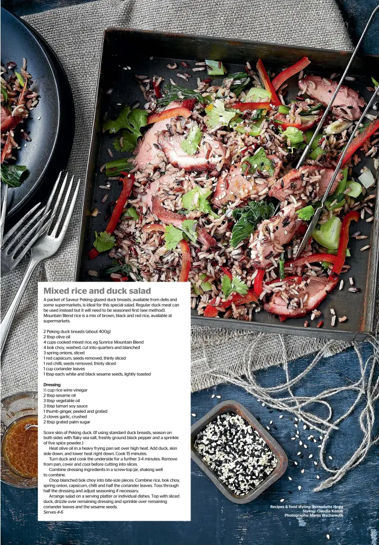  ?? Photograph­s: Manja Wachsmuth ?? Recipes &amp; food styling: Bernadette Hogg Styling: Claudia Kozub