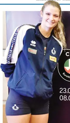  ?? GALBIATI ?? Cristina Chirichell­a, 25 anni, leader azzurra e dell’Igor Gorgonzola