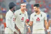  ?? BCCI ?? England picked (from right) James Anderson, Stuart Broad and Jofra Archer along with a fourth pace option in Ben Stokes for the third Test. The last time they played a single spinner in India was in 2001.