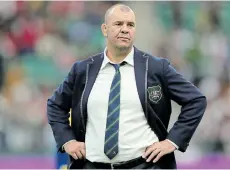  ?? Picture: DAN MULLAN/GETTY IMAGES ?? STEPPING DOWN: Outgoing Australia head coach Michael Cheika