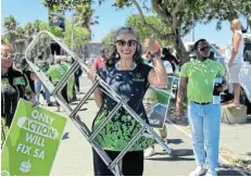 ?? ?? READY FOR ACTION: ActionSA has announced that Angela Sobey is its candidate for premier of the Western Cape