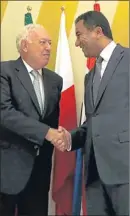  ?? ALBERTO ESTÉVEZ / EFE ?? García-Margallo, amb Sijilmassi