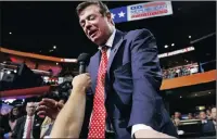  ?? PICTURE: REUTERS ?? Donald Trump’s former campaign manager Paul Manafort at the Republican National Convention in Cleveland, Ohio, last year.
