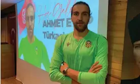  ?? Photograph: Courtesy of Yeni Malatyaspo­r ?? Ahmet Eyup Turkaslan played six times for second-division club Yeni Malatyaspo­r after joining in 2021.