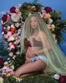  ?? Photograph: Beyonce/Instagram/PA ?? ‘Awol Erizku’s Botticelli-like portrait of Beyoncé pregnant with twins became the most liked photograph on Instagram in 2017.’