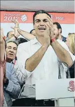  ??  ?? 21 de mayo. Sánchez vuelve a dirigir el PSOE