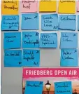  ?? Foto: Felicitas Lachmayr ?? Ein etwas anderer Übersichts­plan für die Fête de la Musique am Mittwochab­end in Friedberg.