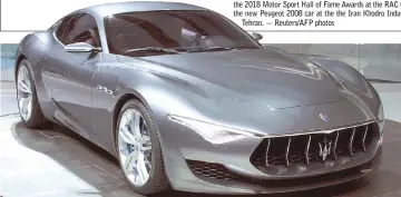  ??  ?? The Maserati Alfieri concept. — Maserati photo