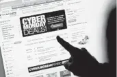  ?? PAUL SAKUMA AP PHOTO ?? Consumers were expected to spend between $10.2 billion and $11.3 billion on Cyber Monday.