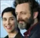  ??  ?? Sarah Silverman, left, and Michael Sheen