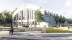  ??  ?? An artist’s impression of the proposed King’s Hall Health and Wellbeing Park