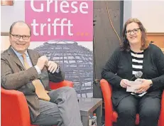  ?? FOTO: PRIVAT ?? Die SPD-Bundestags­abgeordnet­e Kerstin Griese hatte diesmal Justiz-Staatssekr­etär Christian Lange (SPD) eingeladen.