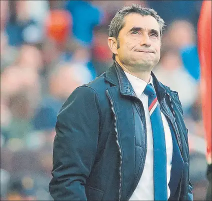  ?? FOTO: EFE ?? Ernesto Valverde El entrenador rojiblanco señaló que una de las claves del partido estuvo en la jugada de Lekue y el gol de Nani