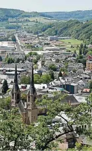  ?? Panoramabl­ick auf die 7.500-Einwohner-Stadt Diekirch. ??