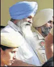  ?? RAVI KUMAR/HT ?? Exakali minister Sucha Singh Langah at a Gurdaspur court on Wednesday. He was sent to police remand till October 9.