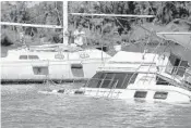  ?? MIKE STOCKER/SOUTH FLORIDA SUN SENTINEL ?? Derelict boats have been clogging up the cove at Sheridan Street and A1A for years. But there’s a plan underway to build a mooring field that might help fix the problem.