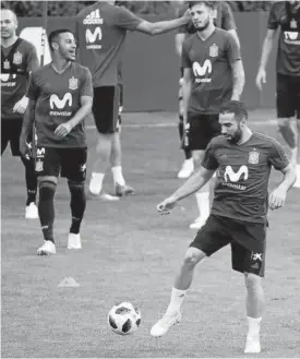  ?? Foto: Efe ?? Dani Carvajal, durante el entrenamie­nto de ayer.