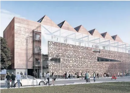  ??  ?? > An artist’s impression of the Museum of Military History planned for Cardiff Bay