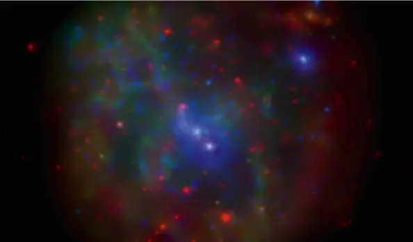  ?? ?? ▲ An image of our Galaxy’s core made from X-ray observatio­ns by the Swift Observator­y from 2006-13, with Sagittariu­s A* at its centre