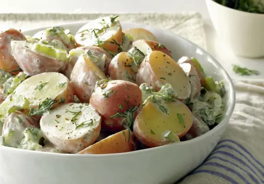  ?? Cindy Romberg, Mississaug­a ?? "My son has an egg allergy, so this potato salad is perfect for him. For extra colour, add radishes, apple and garlic dill pickles."