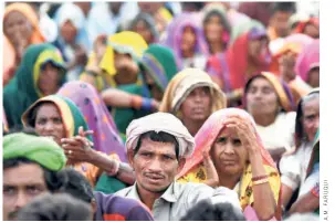  ?? ?? AT THE “ADIVASI HUNKAR YATRA” organised by the Jal-jungle-zameen-jeevan Bachao manch in Bhopal on November 17, 2019, on the issue of tribal people’s right to water, forests, and land. Fewer than half the applicants in Madhya Pradesh have received titles under the Forest Rights Act, as per the data maintained by the Tribal Affairs Ministry. As of August 31, 2020, the State had the dubious distinctio­n of rejecting the highest number of title claims, at over 57 per cent.