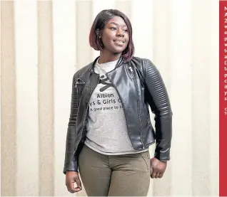  ?? CARLOS OSORIO/ TORONTO STAR ?? Nana Agyemang, 24, volunteers with a citizen empowermen­t project. “If you want your voice to be heard and you feel like (it’s possible) to do something positive in your community, it is right for you to vote,” she says.