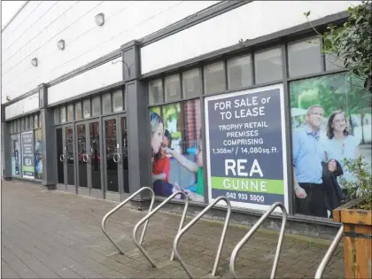  ??  ?? The former Dunnes Stores building on Park Street has been a blight on the town centre landscape for some time.