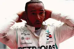  ??  ?? Von Startplatz 14 an die Spitze: Lewis Hamilton konnte es kaum fassen.