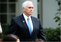  ??  ?? US Vice President Mike Pence