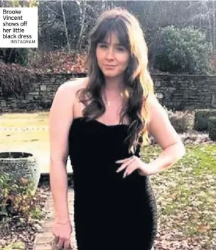  ??  ?? Brooke Vincent shows off her little black dress