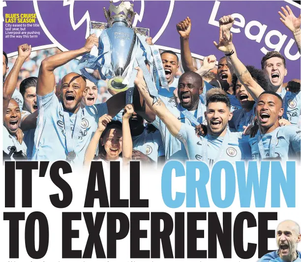  ??  ?? City eased to the title last year, but Liverpool are pushing all the way this term
