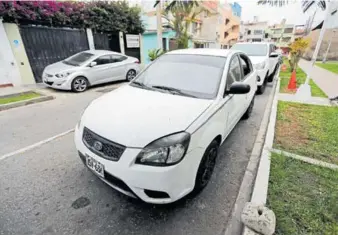  ?? ?? En este auto los dos amigos fueron sorprendid­os por los pistoleros.