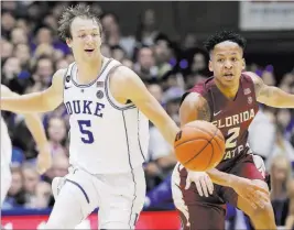  ?? GERRY BROOME/ THE ASSOCIATED PRESS ?? Duke’s Luke Kennard (5), averaging 19.8 points, is a candidate for ACC player of the year.