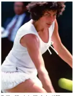  ??  ?? Frilly: Virginia Wade in 1977